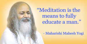 quote van maharishi over transcendente meditatie